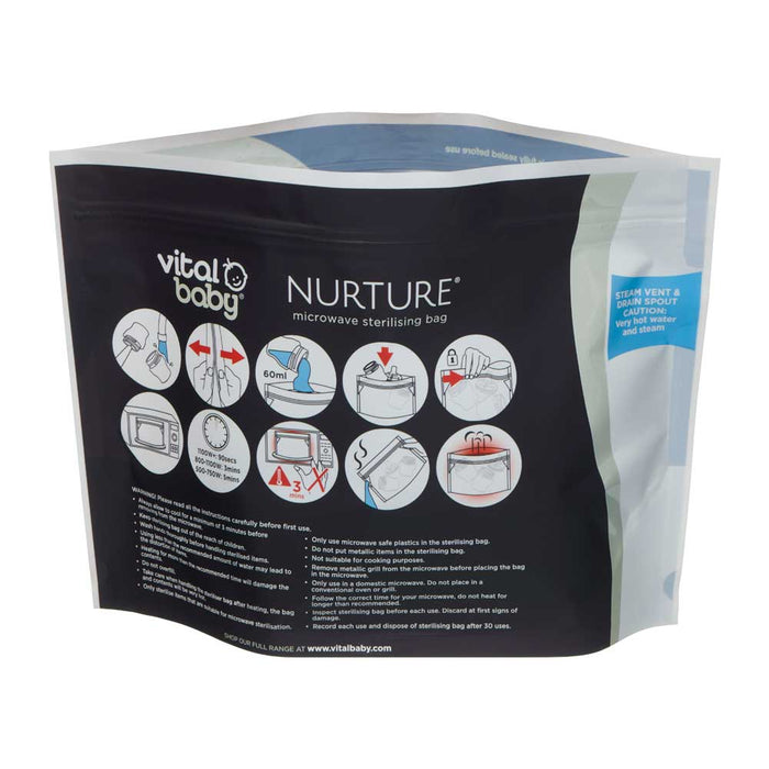 NURTURE microwave sterilising bags