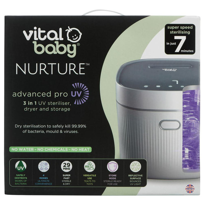 NURTURE advanced pro UV steriliser & dryer