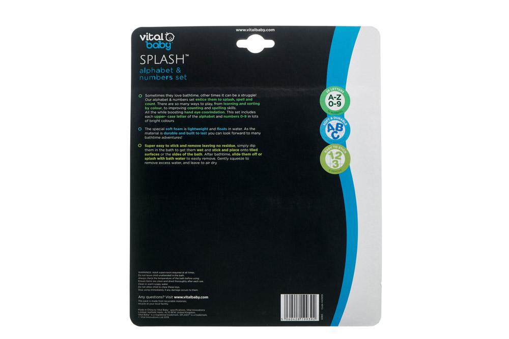 SPLASH alphabet & numbers set